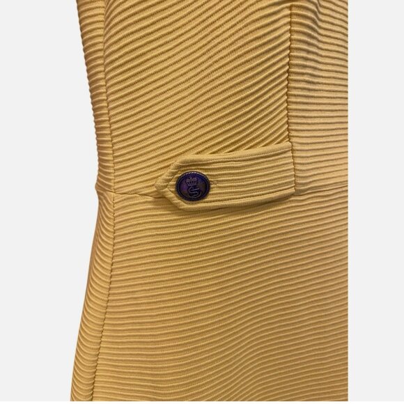 Boden Mustard Yellow Ribbed Dress - Picture 3 of 12